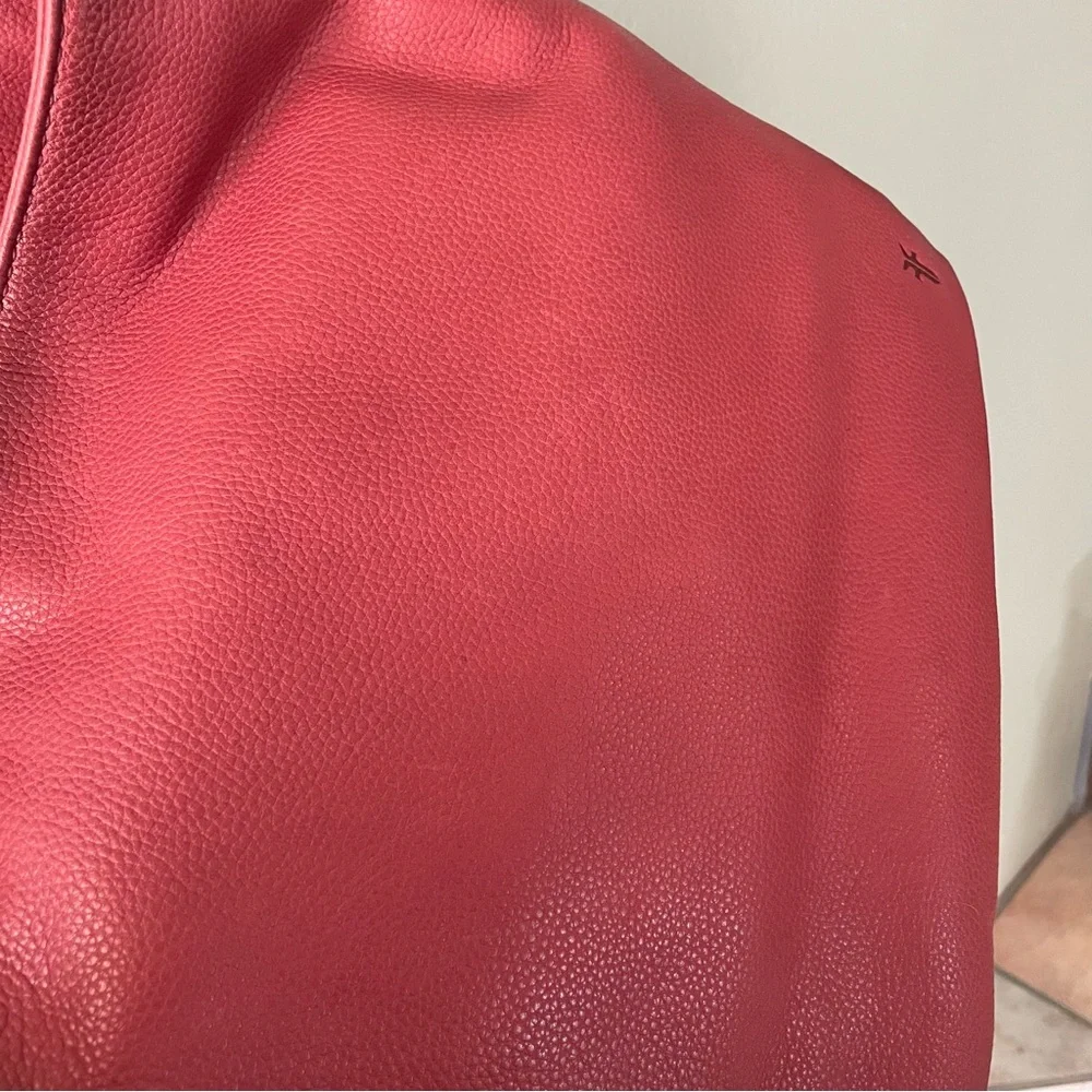 Frye | Cupid Red Leather Nora Knotted Hobo Bag - Picture 5 of 12